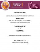 ANALISIS Y REDISEÑOS DE ESTRUCTURAS Y PROCEDIMIENTOS ADMINISTRATIVOS