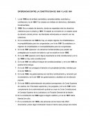 DIFERENCIAS ENTRE LA CONSTITUCION DE 1886 Y LA DE 1991