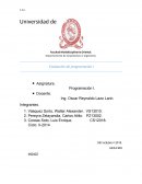 Programa desarrollado en c++