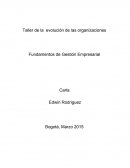 Taller de la evolución de las organizaciones