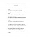 CUESTIONARIO DE CONTROL INTERNO PARA EL AREA DE CONTROL ESTRATEGICO.