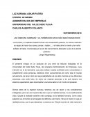 CIENCIAS HUMANAS Y SUS RELACIONES