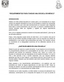Requerimientos para fundar una escuela en México