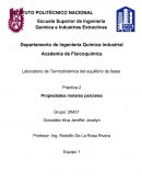 Calcular a cada solución su volumen molar ideal (Videal) y su cambio de volumen.
