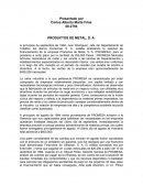 Caso PRODUCTOS DE METAL, S. A.
