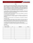 Ejemplo de Acta. Apuntes Varios.