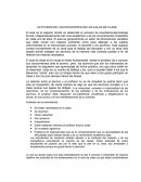 Actitudes de los estudintes en las aulas de clase