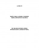 INTRODUCCIÓN AL DERECHO PENAL: LA MULTA