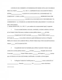 Contrato comision.. Página 1