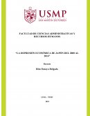 Ejemplo de la Depresión economica de japon del 2000 al 2014