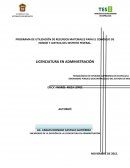 PROGRAMA DE UTILIZACIÓN DE RECURSOS MATERIALES PARA EL CONOSEJO DE HONOR Y JUSTICIA DEL DISTRITO FEDERAL.