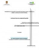 PROGRAMA DE UTILIZACIÓN DE RECURSOS MATERIALES PARA EL CONOSEJO DE HONOR Y JUSTICIA DEL DISTRITO FEDERAL.