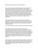 Haciendo la agenda: la selección de los problemas públicos