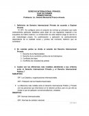Definición de Derecho Internacional Privado de acuerdo a Espinar Vicente.