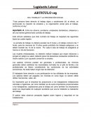 ARTICULO 123 RESUMEN: DEL TRABAJO Y LA PREVENCIÓN SOCIAL