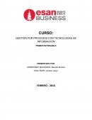 GESTIÓN POR PROCESOS CON TECNOLOGÍAS DE INFORMACIÓN
