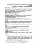 PLANEACIÓN DE LAS PRACTICAS QUE GENERAN VIOLENCIA ENTRE PARES