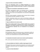 ¿A qué se le llama conocimiento científico?