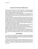 Resumen alicia en el pais de las maravillas