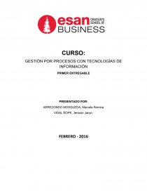 GESTIÓN POR PROCESOS CON TECNOLOGÍAS DE INFORMACIÓN. Página 1
