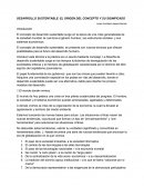 DESARROLLO SUSTENTABLE: EL ORIGEN DEL CONCEPTO Y SU SIGNIFICADO.