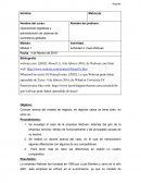 Operaciones logísticas y administración de cadenas de suministros globales.