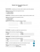 TEMARIO PARA EVALUACION FINAL DE 2º: Sustantivos y Adjetivos