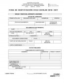 FICHA DE IDENTIFICACIÓN ESCOLAR DEL ALUMNO