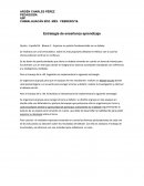 Estrategias de enseñanza aprendizaje.