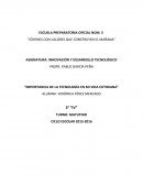 Importancia de la tecnología en mi vida cotidian.