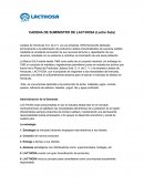 CADENA DE SUMINISTRO DE LACTHOSA.