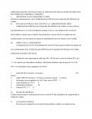 ESPECIFICACIONES TÉCNICAS PARA EL SERVICIO DE INSTALACIÓN DE CIRCUITO DE FUERZA DE TABLERO A TABLERO.