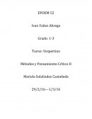 Métodos y Pensamiento Crítico II