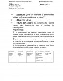 Título del ensayo: La enfermedad como motivo de destrucción en la familia de Serebryakov.