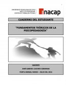 FUNDAMENTOS TEÓRICOS DE LA PSICOPEDAGOGÍA