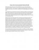 Ensayo Sobre la ley de propiedad Intelectual.