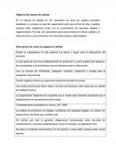 Objetivo del manual de calidad.