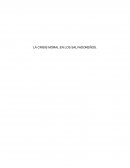 LA CRISIS MORAL EN LOS SALVADOREÑOS.