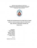 Estudio de la transformación de la energía solar en energía eléctrica a través de paneles solares en el Hato Rio de