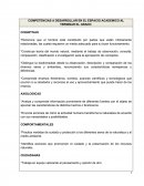 COMPETENCIAS A DESARROLLAR EN EL ESPACIO ACADEMICO AL TERMINAR EL GRADO