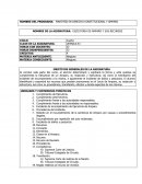 NOMBRE DEL PROGRAMA: MAESTRÍA EN DERECHO CONSTITUCIONAL Y AMPARO