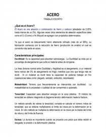 Ductilidad: Es la capacidad para absorber sobrecargas. La Ductilidad se mide por el porcentaje de alargamiento que sufre el material antes de romperse.. Página 1