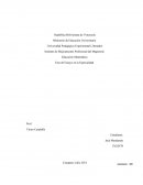 Educación Matemática Fase de Ensayo en la Especialidad