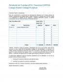 Rendición de Cuentas 2015, Tesorería CGPPAA Colegio Boston College Pudahuel