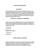 Acto Dia del maestro