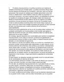 El sistema macroeconómico o política económica
