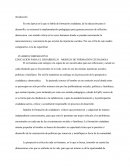 EDUCACION PARA EL DESARROLLO	MODELO DE FORMACION CIUDADANA