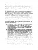 Poniendo el corte pesado sobre la mesa