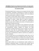 Reporte de investigación documental y de campo sobre las representaciones sociales que se tienen acerca de su profesión en los contextos actuales.