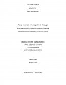 Trabajo para conocer qué es la asignatura de Pedagogía
